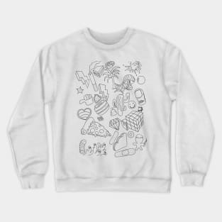 California Dreaming_Black and White Crewneck Sweatshirt